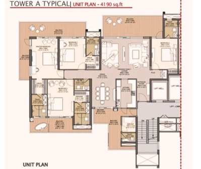 4 BHK Plan